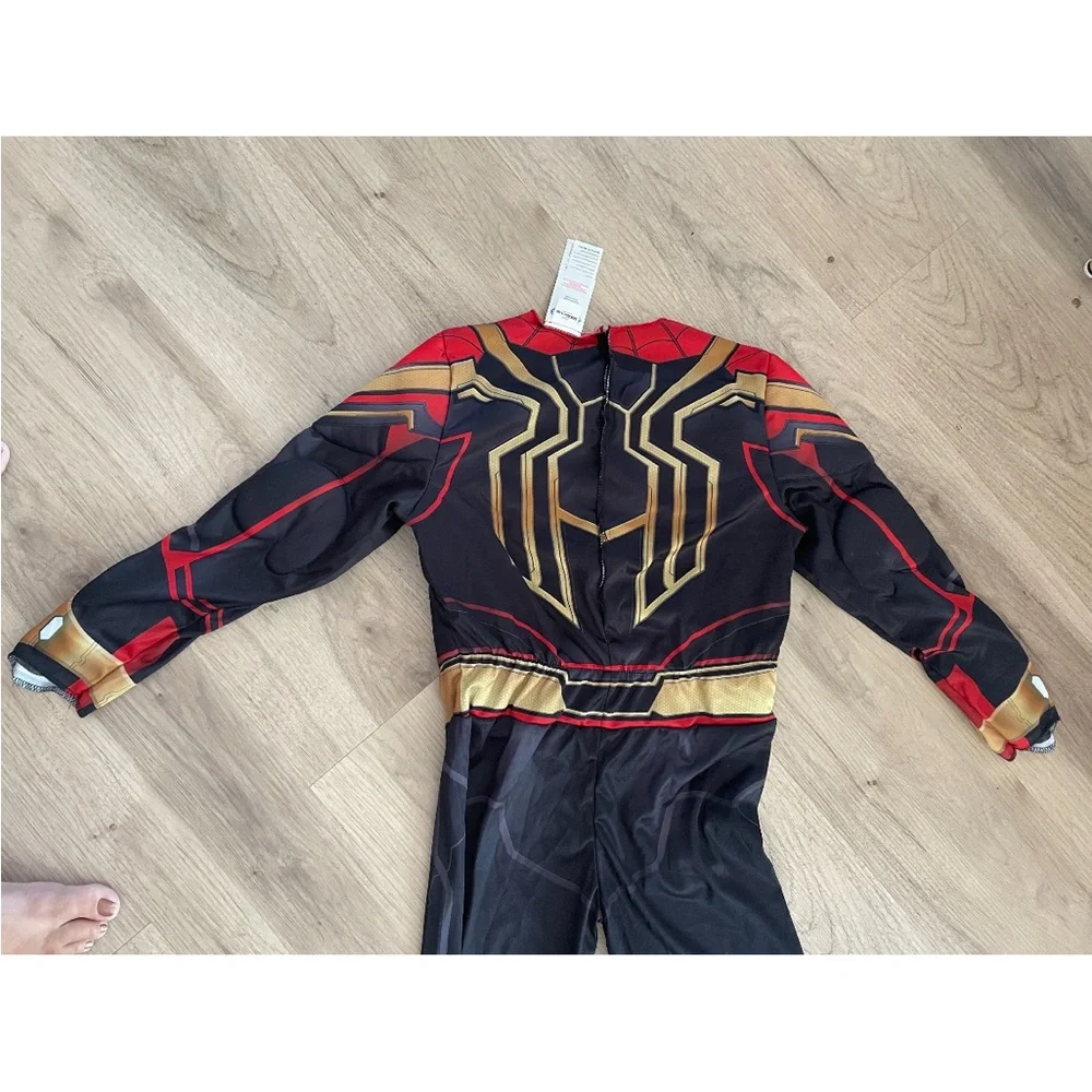 New Marvel Spiderman Costume black and red size Medium